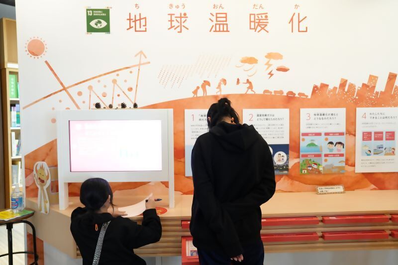 写真：参加者がエコパルなごやを見学する様子