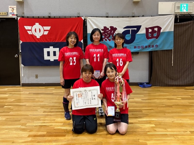 写真:優勝された高蔵学区の皆さん