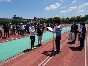 写真:表彰の様子
