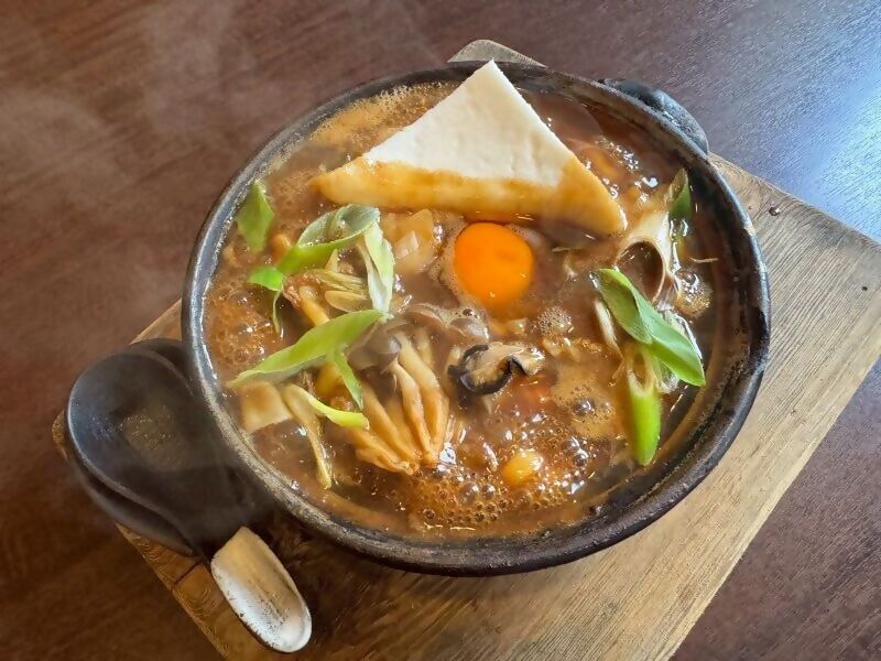 写真:【案B】合言葉は「おはしも」味噌煮込みうどんイメージ