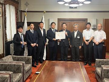 写真:感謝状贈呈式の様子