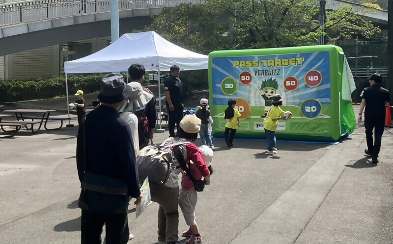 写真:トヨタヴェルブリッツによる体験ブースの様子