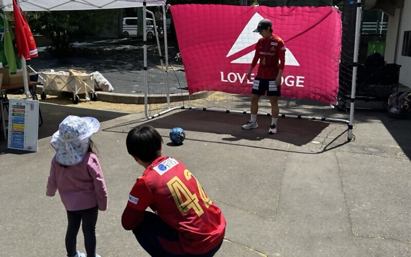 写真:朝日インテック・ラブリッジによる体験ブースの様子