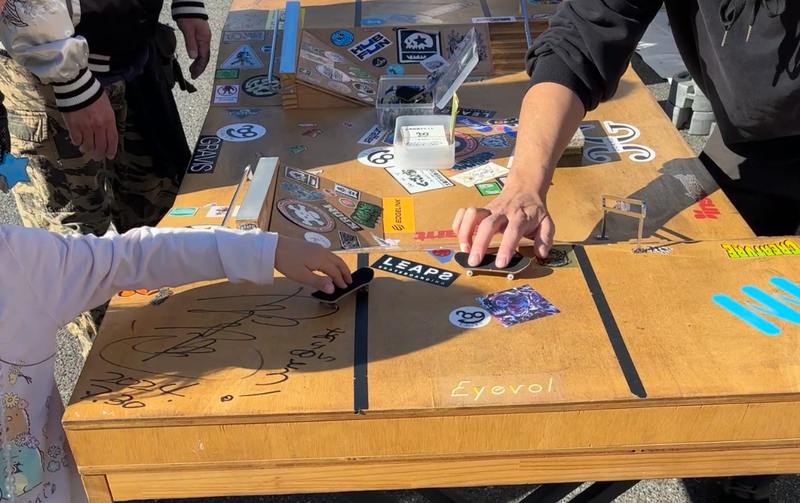 写真：指スケ体験