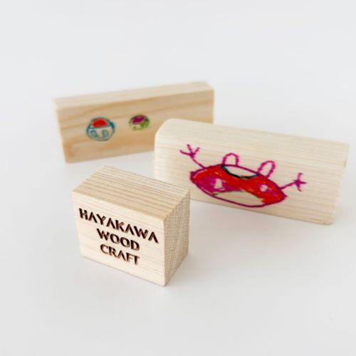 写真:木のマグネット