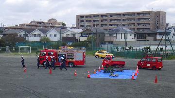 写真:合同震災対応訓練の様子