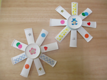 手作りおもちゃコーナーの画像