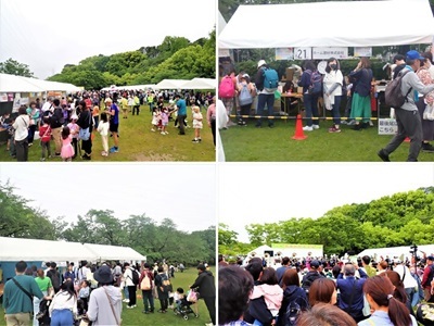 写真：令和7年に実施した第30回名東区民まつりの様子