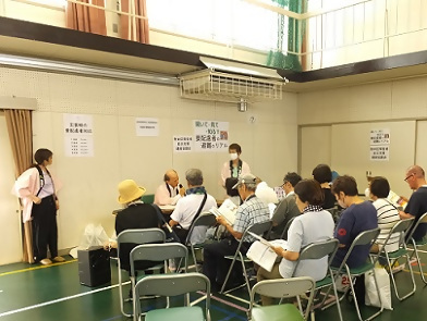 写真:障害者自立支援連絡協議会のブース