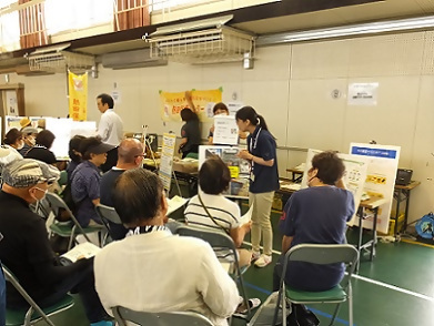 写真:保健センターのブース