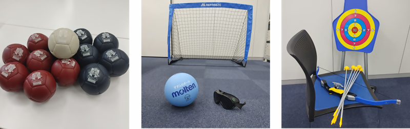 写真:パラスポーツ体験ブース