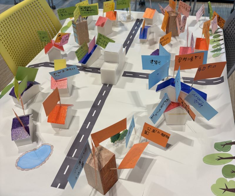 写真:第1部の発表資料