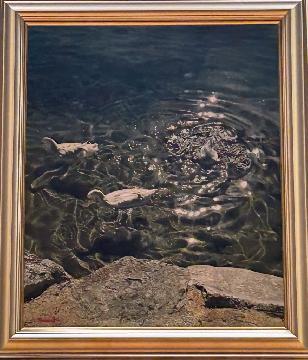 写真:洋画部門市長賞の作品