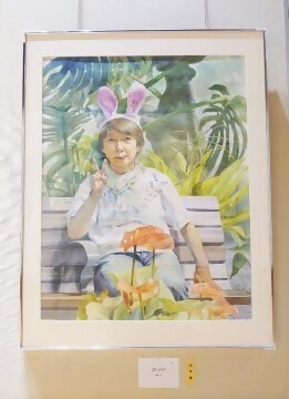 写真:洋画の部 市長賞作品