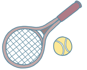 テニスのイラスト
