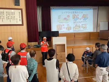 防災訓練の写真(ブースB)