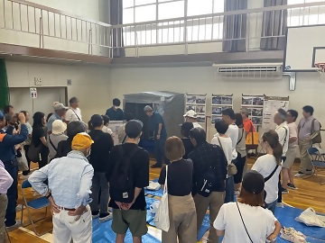 防災訓練の写真(ブースD)