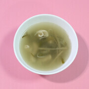 新献立のくきわかめのスープの写真です。