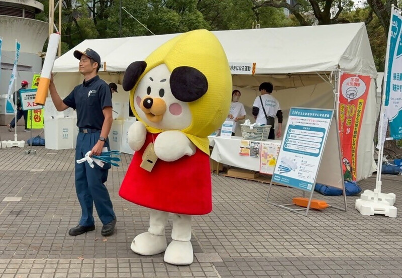 名古屋まつり会場の啓発活動の様子