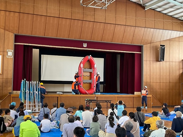 消防による講習の様子