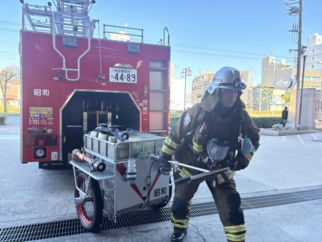 5ホースカーを取り出した写真