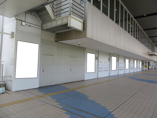 建物側(通路東側)の壁面写真