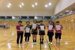 女子ダブルス入賞者の皆さん