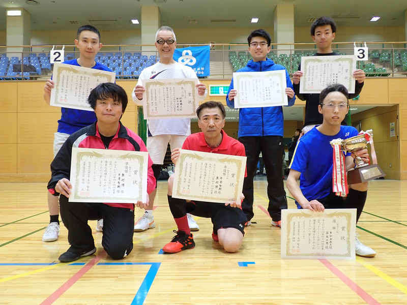 写真:男子の部の入賞者