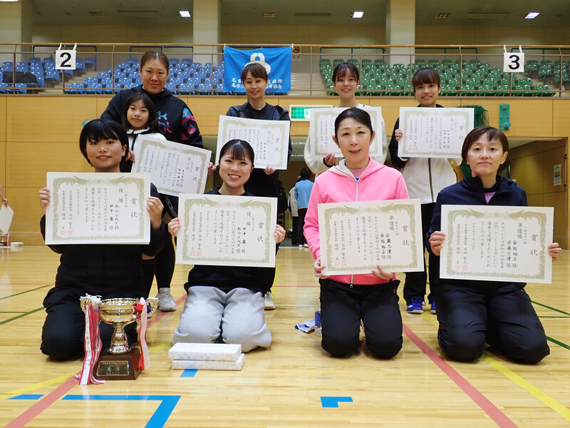 写真:女子の部の入賞者