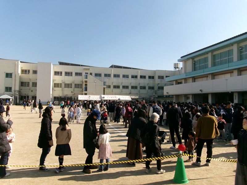 写真：行列の様子
