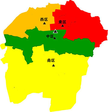 大名古屋と言われた市域の図
