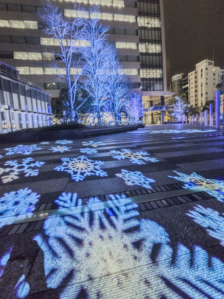 名古屋ルーセントタワー付近のイルミネーションの写真