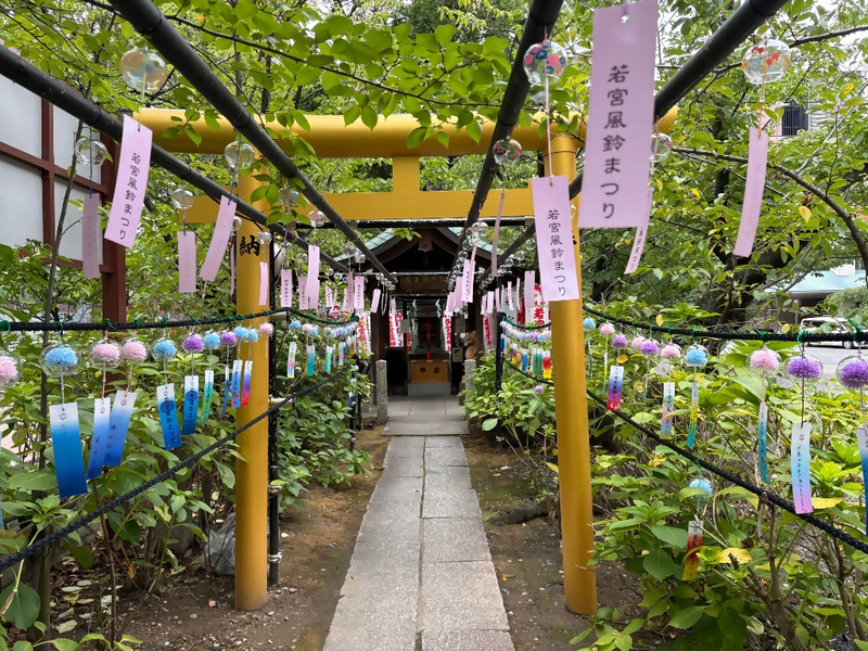 若宮神社風鈴まつりの様子