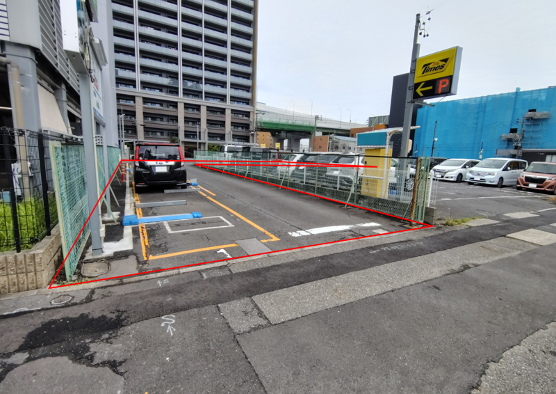 貸1の物件を北側から撮影した写真