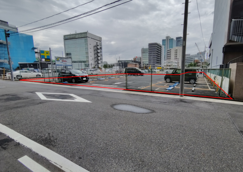 貸1の物件を南東側から撮影した写真