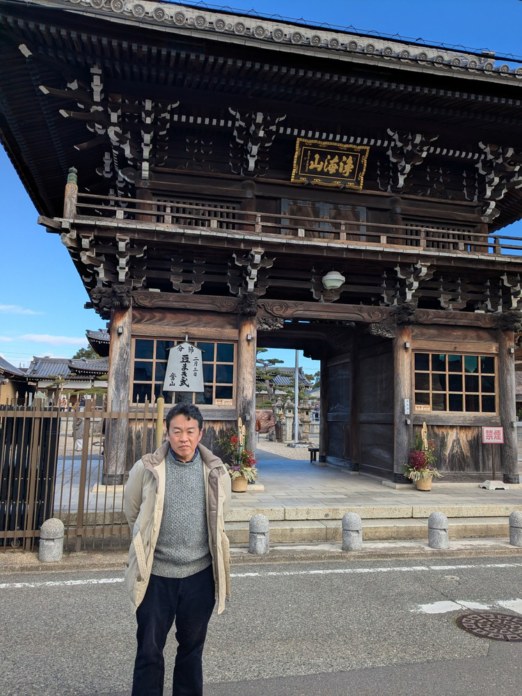 画像：中川区長と荒子観音寺が写っている画像