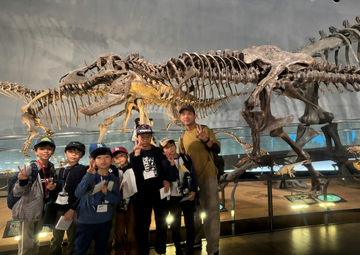 写真：ふくい恐竜たいけんキャンプに参加した子どもたち