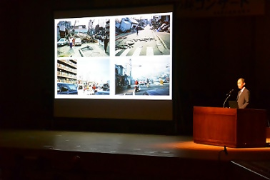 画像：防災危機管理局課長の講演の様子