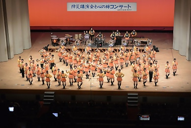 画像：京都橘高校吹奏楽部のパフォーマンスの様子