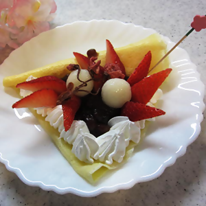 さくらクレープの写真