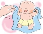 赤ちゃんの笑顔のイラスト