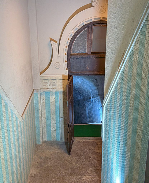 揚輝荘・聴松閣（南園）の地下トンネル（千種区)