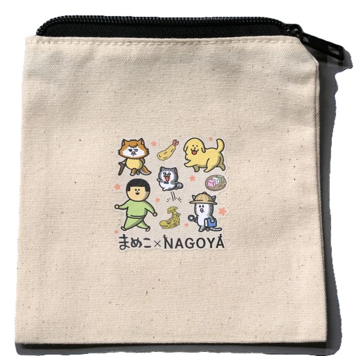 写真：まめこ×NAGOYAオリジナルコットンポーチ