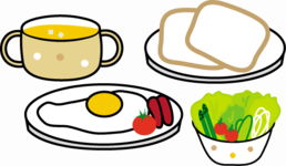 朝食のイラスト
