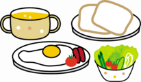 朝食のイラスト