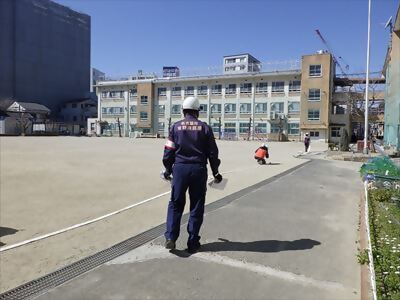 写真：ホース延長