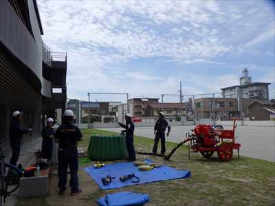 写真:ポンプ訓練