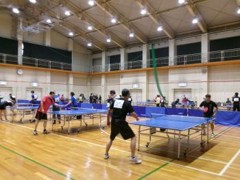 試合中の写真（男子シングルス）