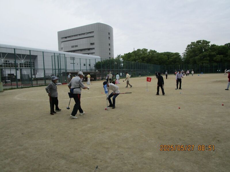 グラウンドゴルフの様子