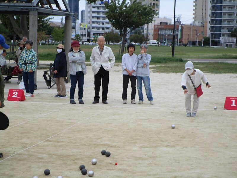 ペタンク大会の様子
